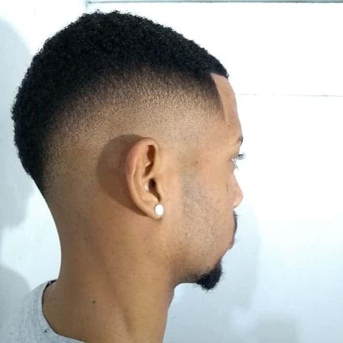 afro hair with high temp fade