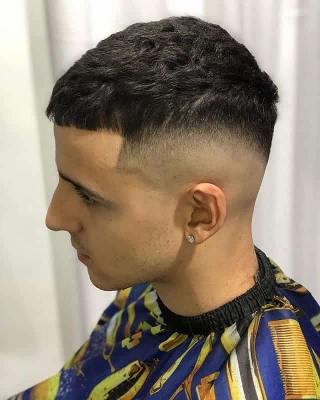 guy with high temp fade haircut