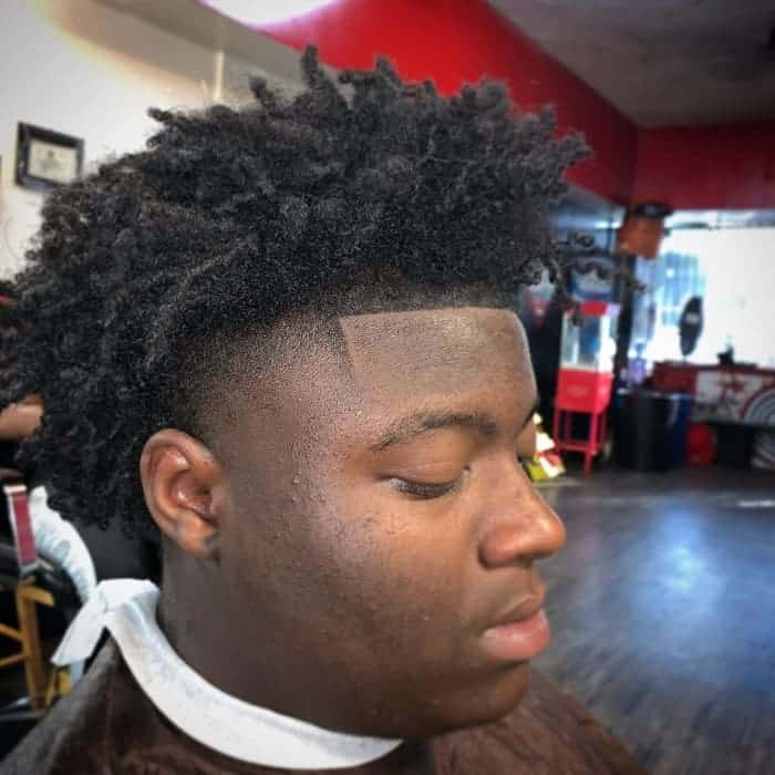 high top fade avec afro dreads