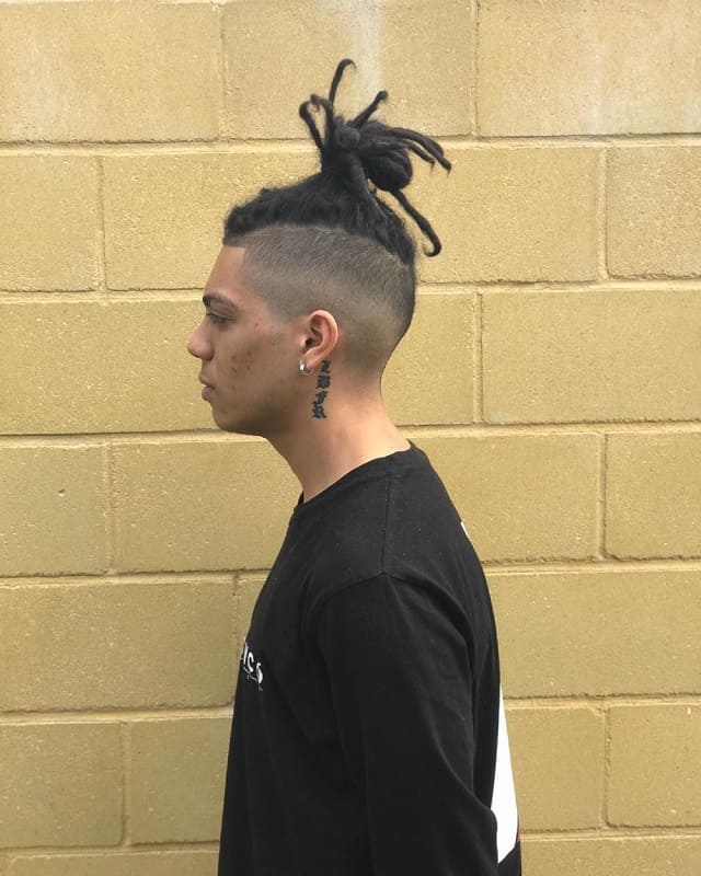 Dreads With High Top Fade