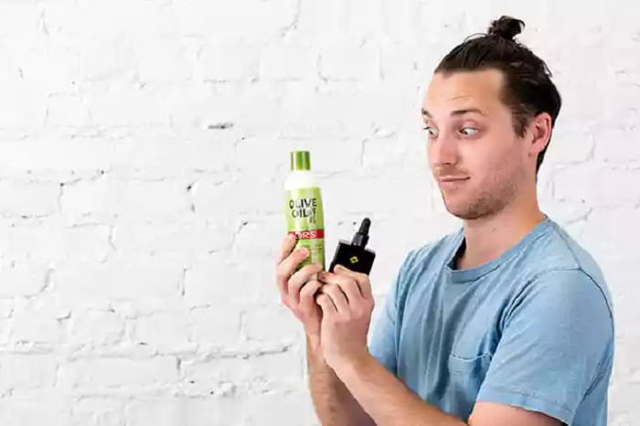 products needed to grow a man bun