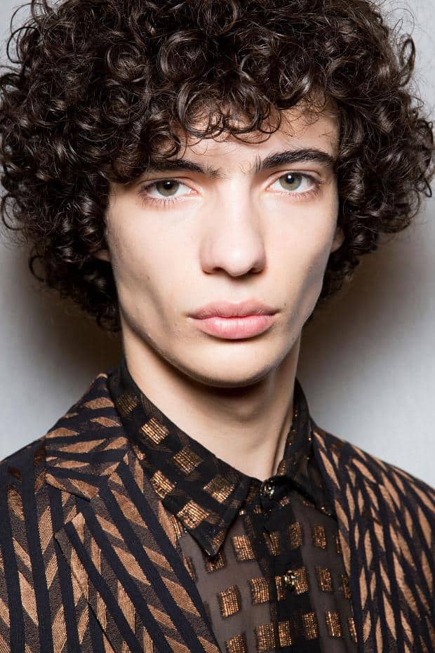 Curly Halos hairstyles for long curly haired men