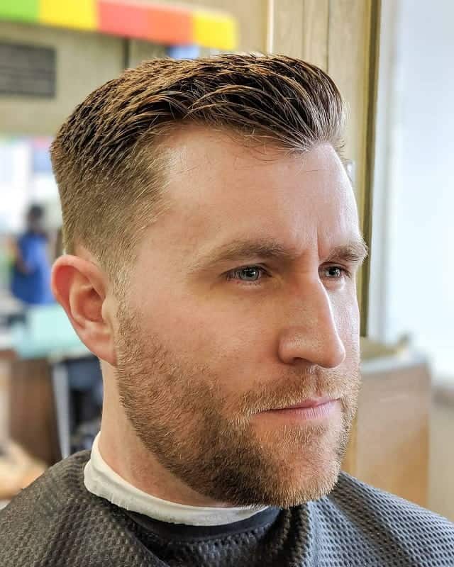 brushed up ivy league haircut 