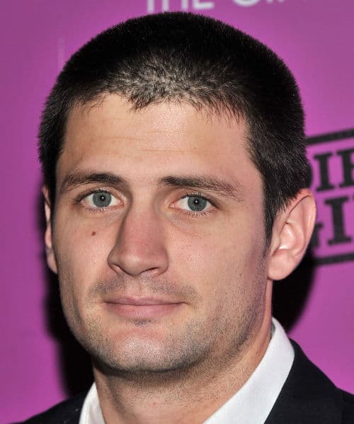 Photo of James Lafferty long buzz cut.