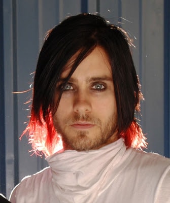 Jared emo hairstyle with streaks at the ends