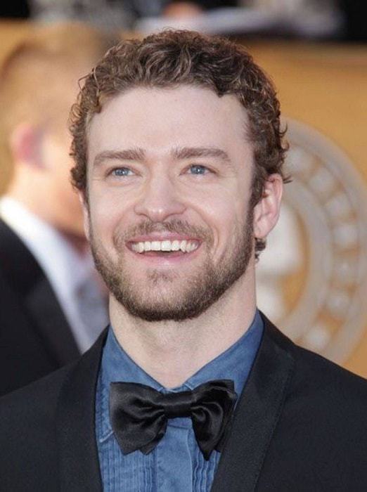 justin timberlake's short curly hair