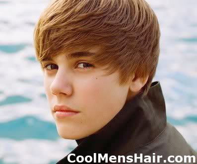 Image of Justin Bieber side bangs hairstyles