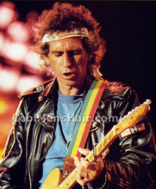 Image of Keith Richards messy hairstyle.