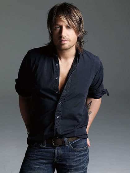 Keith Urban layered hairstyle 