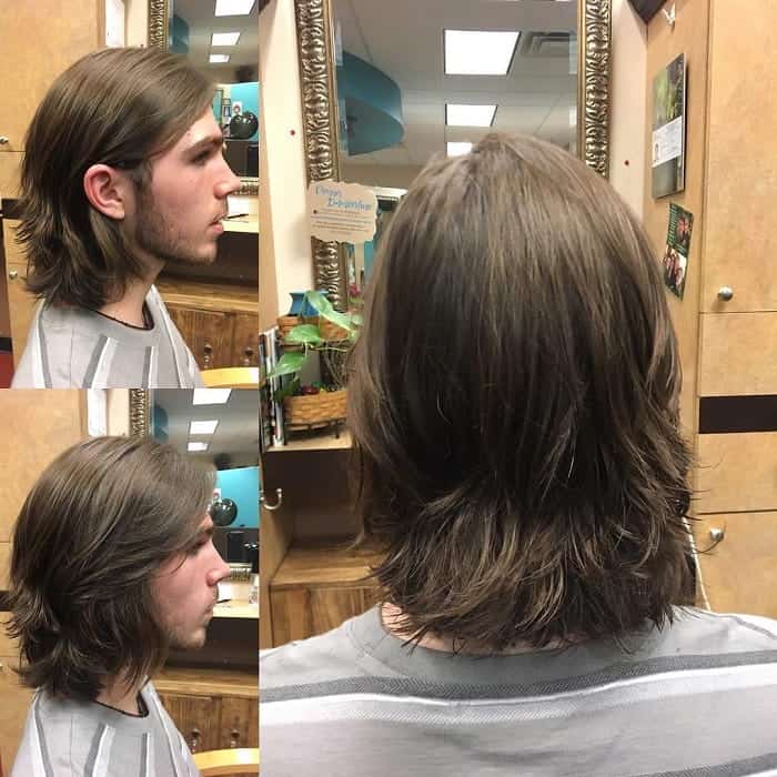 layered medium length hair