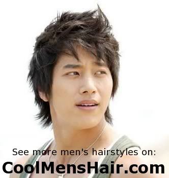 Picture of Lee Wan hairstyle. 