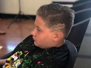 lightning bolt haircut for boys