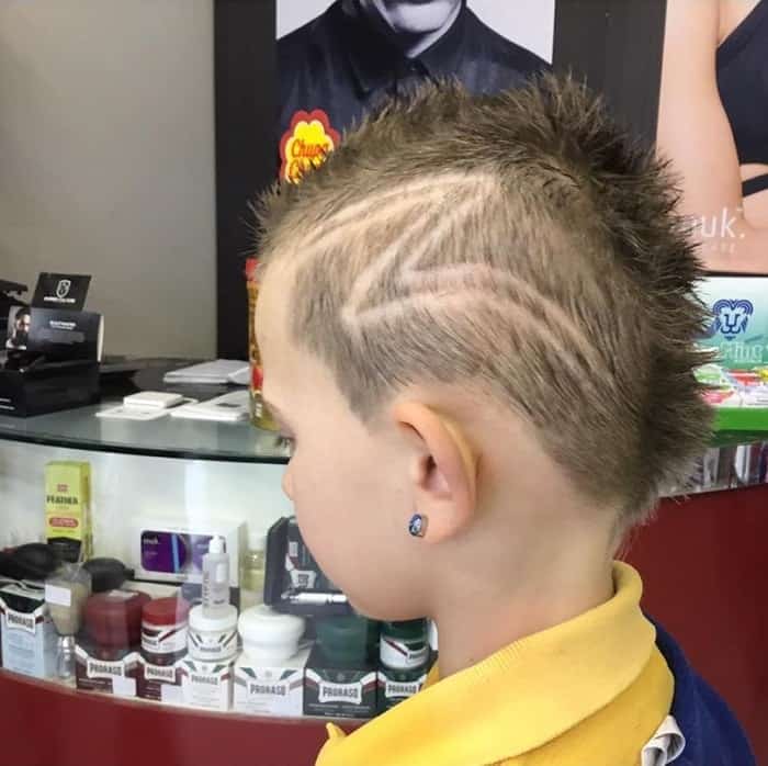 Lightning Bolt Mohawk Haircut