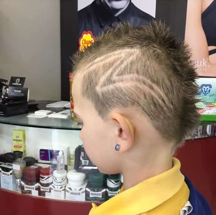 Lightning Bolt Mohawk Haircut 