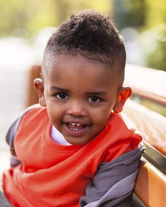 short curly afro hair for little black boy