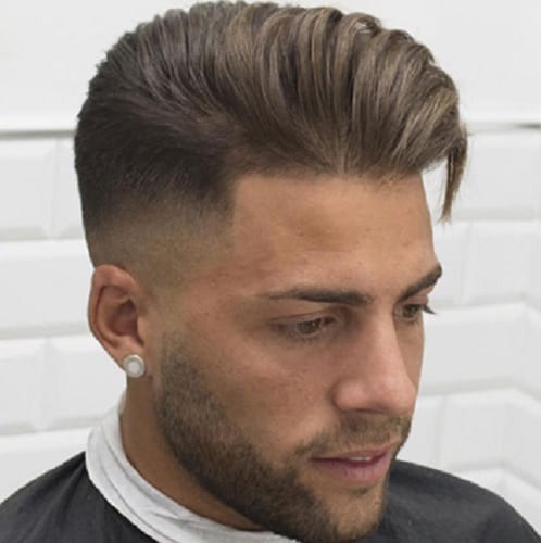 long comb over hairstyle with high fade