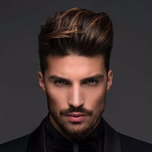  comb over hairstyle with pompadour