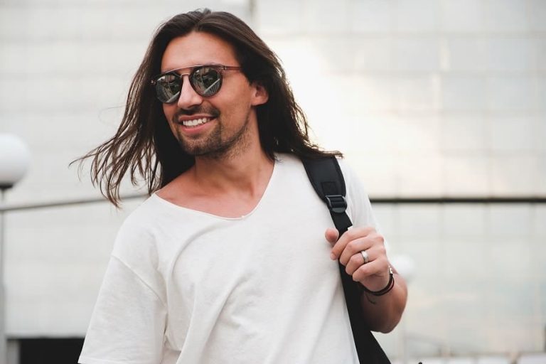 long straight hairstyle