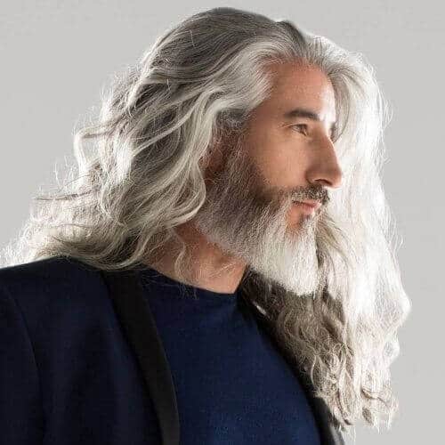 Old man long hair
