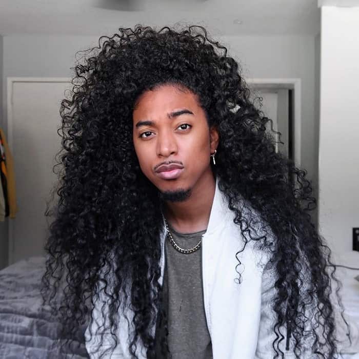 Loose Curly Hair For Black Men