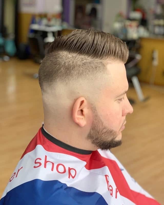 mohawk with low blowout fade 