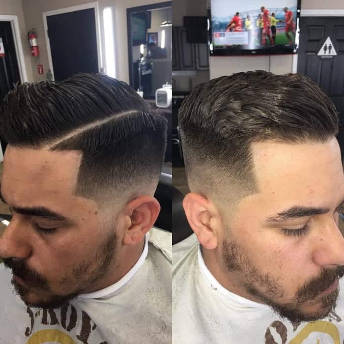 Classic Low Fade Comb Over Hairstyle