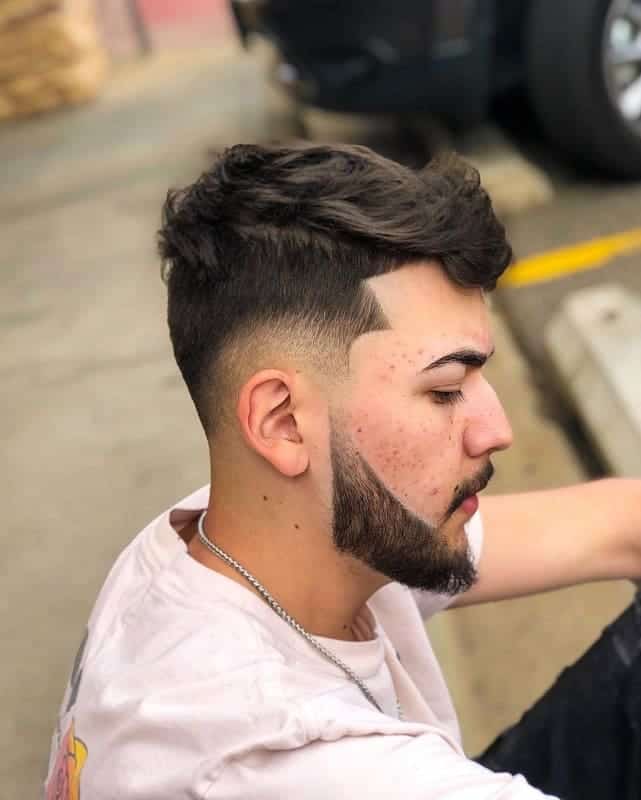 long hairstyles with low fade for men