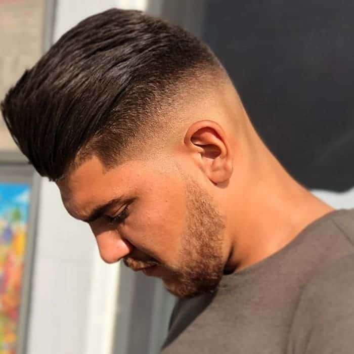 low fade pompadour