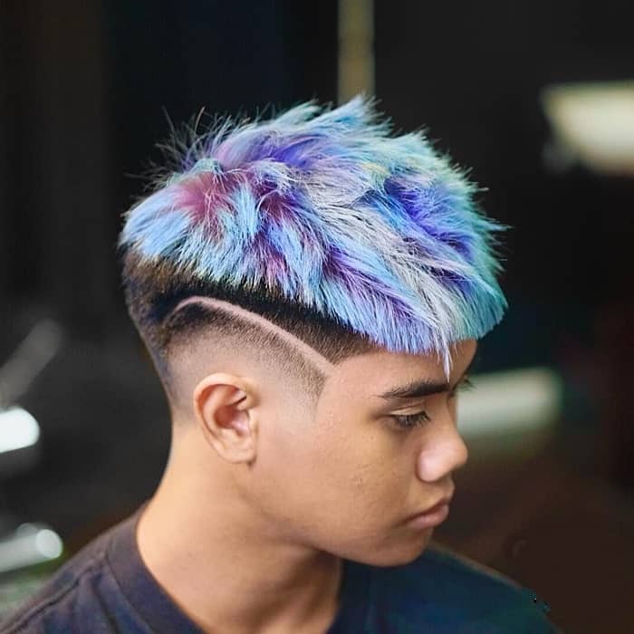 Low taper fade haircut