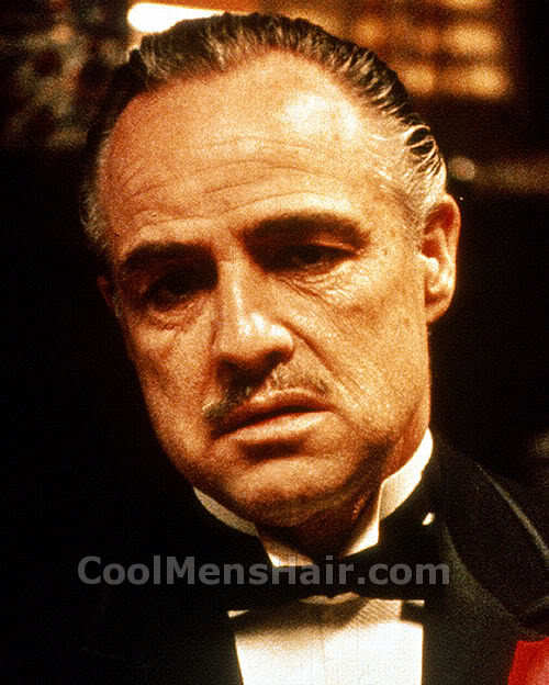 Foto van Marlon Brando kapsel In The Godfather. 