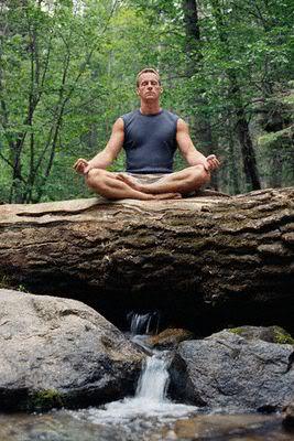 Image of meditating techniques to get rid of hair loss.