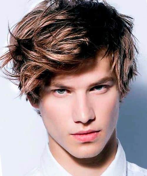 tousled hairstyle for teen boys