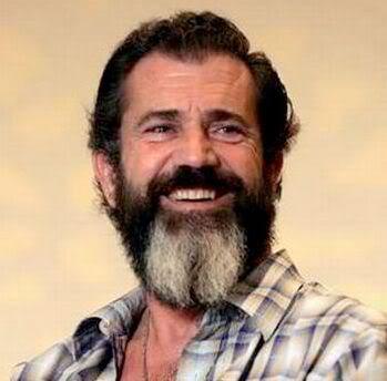 Image of Mel Gibson full beard.