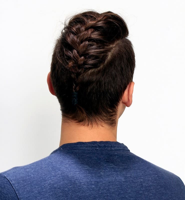 men's French braid for short hair