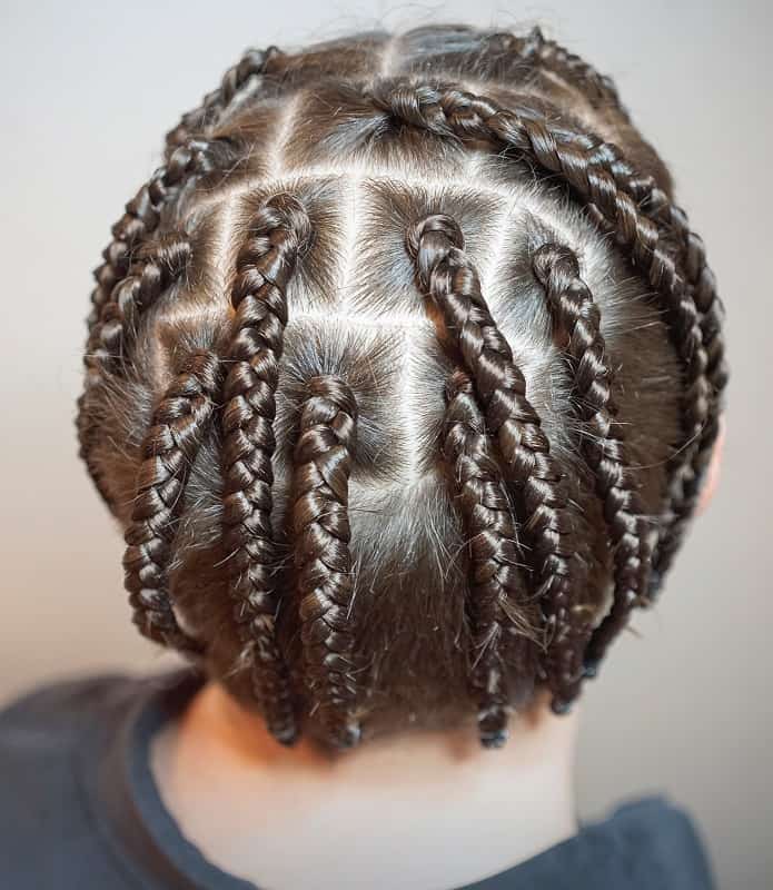 men's short box braids