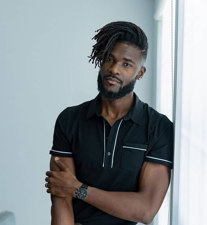 messy hairstyles for black men