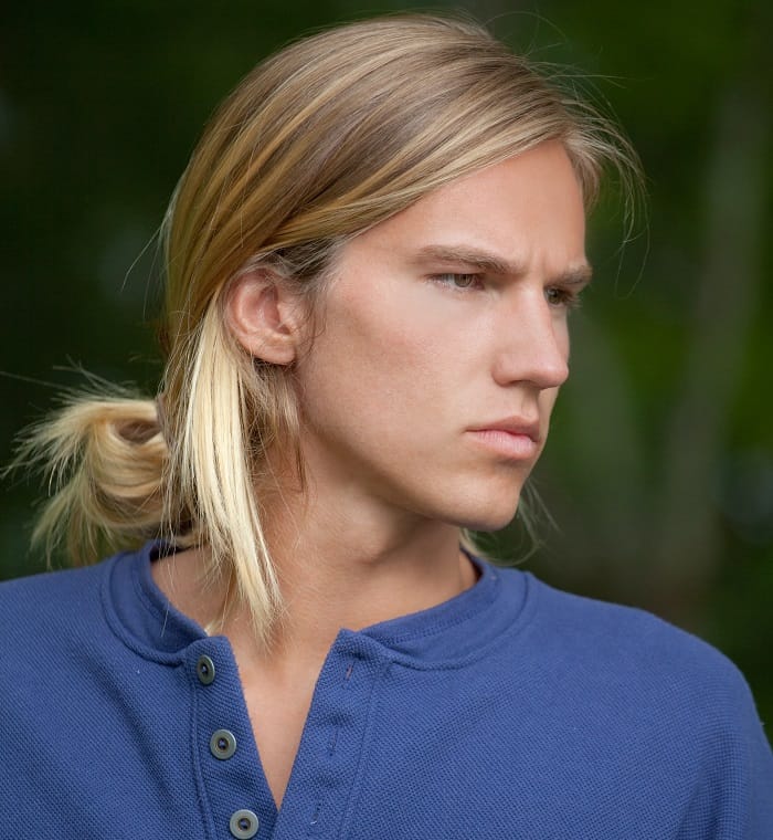 blonde messy hairstyles for men