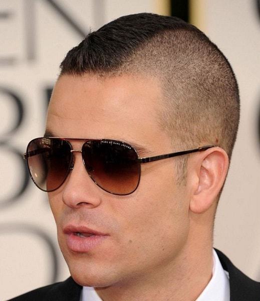 Mark Salling's Short Buzz Cut with Mohawk