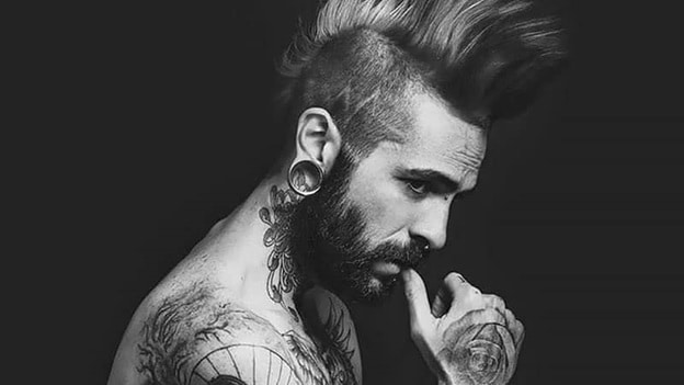 Dramatic mohawk styles for men