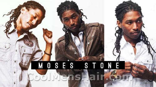 Moses Stone Dreadlocks hairstyle photos.