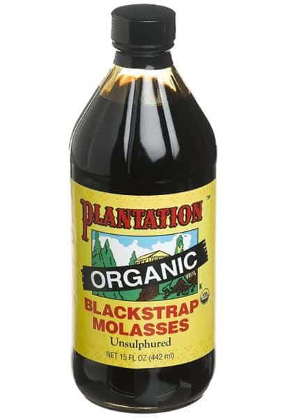 Image of Organic blackstrap molasses.