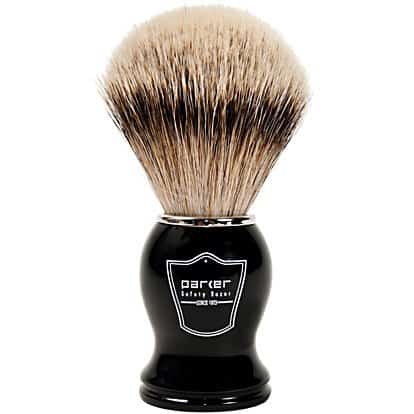 Image of Parker silvertip badger shaving brush.