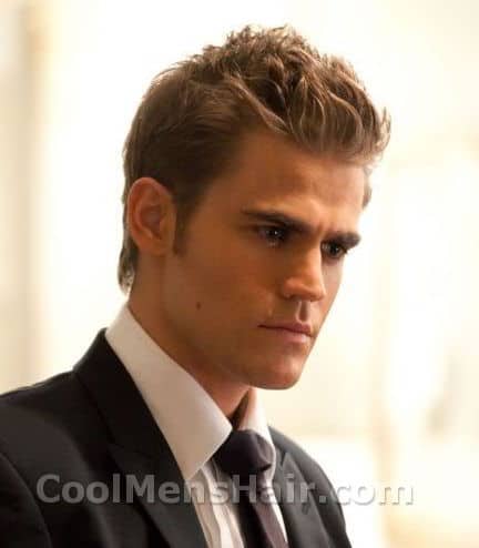 Photo of Paul Wesley hairdo.