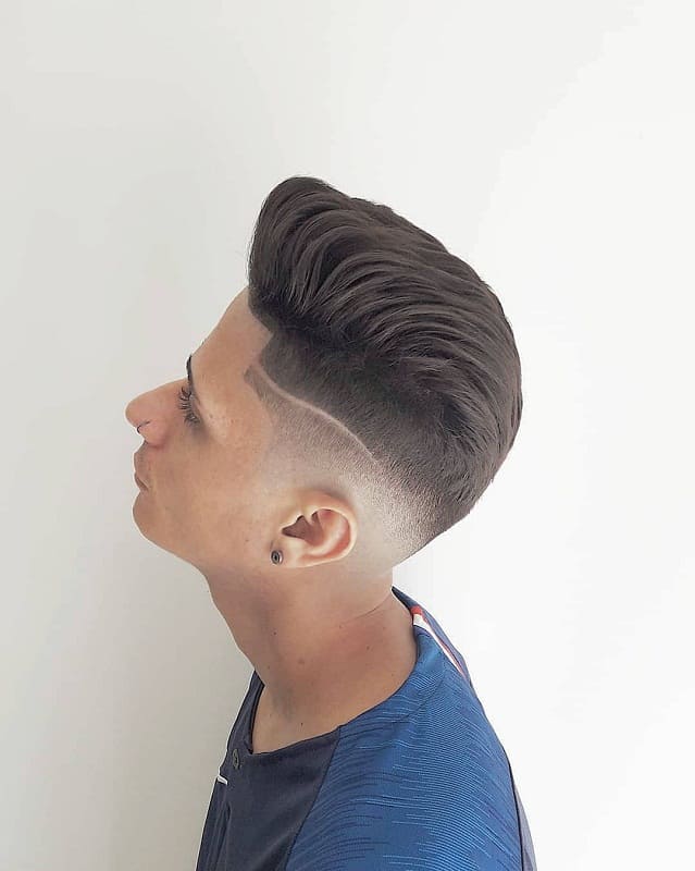 mid fade pompadour