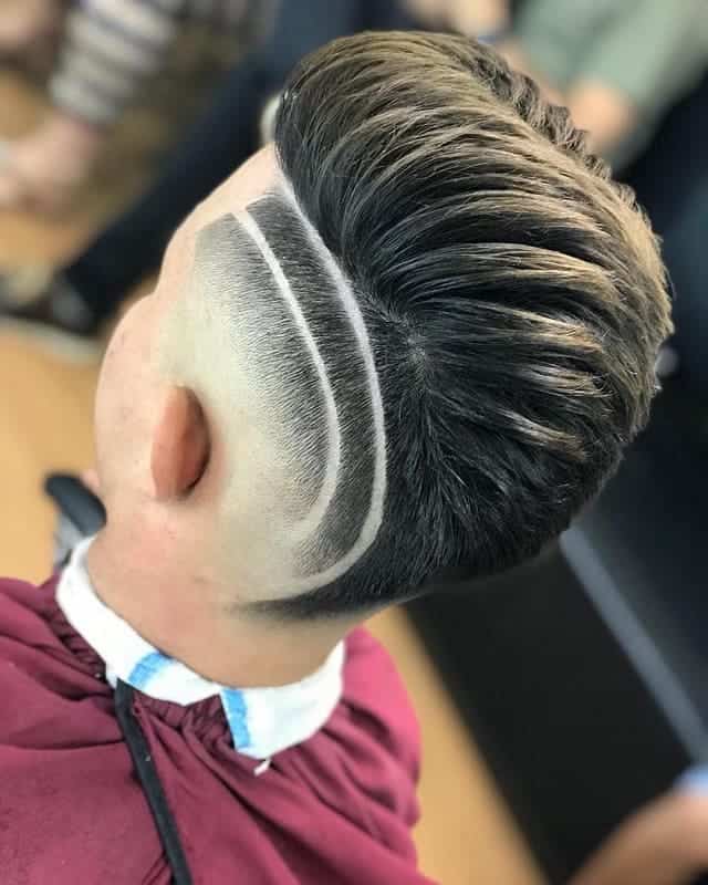 pompadour fade haircut