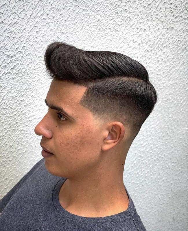 pompadour fade haircut