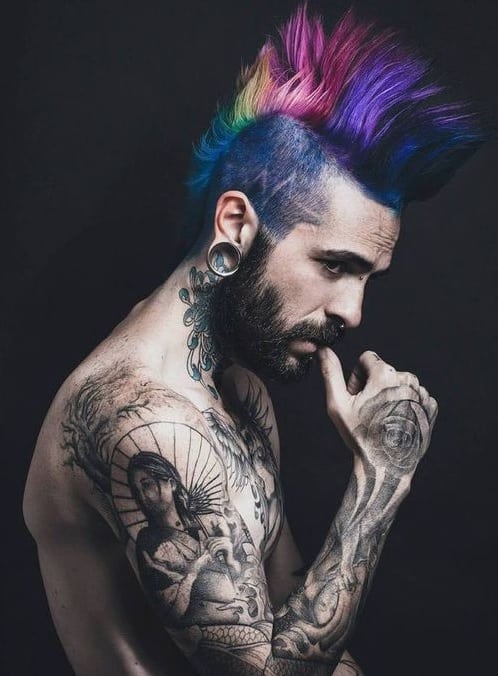 Punk Hair Men 2 