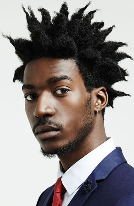 punk hair for black men