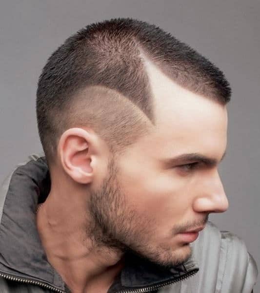 shaved punk hairstyle for men