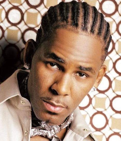 R. Kelly cornrow hairstyle.